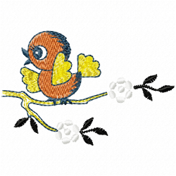 Small Birds Embroidery Design 6